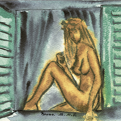 Toi | 1987 | Aquarelle sur papier | 9x14 cm