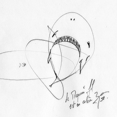 Le requin fil est en colère | 1992 | mine de plomb sur papier | 21x29,7 cm
