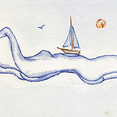 La Mère | 1983 | Watercolour on paper | 12,8x17,8 cm