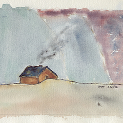 Silence | 1986 | Watercolour on paper | 23x31 cm