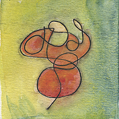 La Danseuse | 1987 | Watercolour on paper | 12,7x17,8 cm