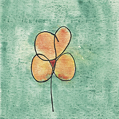 La Fleur (décor) | 1987 | Watercolour on paper | 12,7x17,8 cm