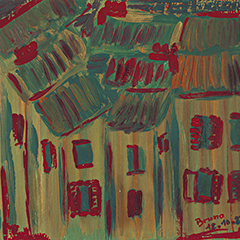 La Vieille Ville | 1987 | acrylique sur papier | 16x18 cm