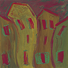 Angoisses | 1987 | gouache sur papier | 21x21 cm