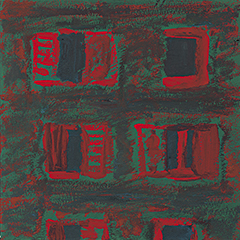 Les Fenêtres | 1987 | gouache sur papier | 21x21 cm
