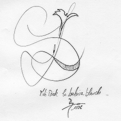 Mobi Dick la baleine blanche | 1992 | Graphite on paper | 21x29,7 cm