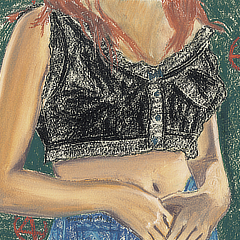 Élévation 10 | 1988 | dry pastels on paper | 30,9x17,5 cm