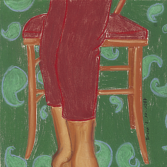 Élévation 1 | 1987 | pastels secs sur papier | 20x22,5 cm