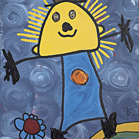 Monsieur Le Sun | 1999 | acrylique sur toile | 30 F