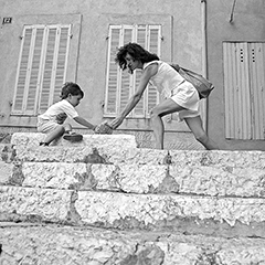 Transmission de pensée | Cassis | Bouches-du-Rhône | Photo noir&blanc | 1994